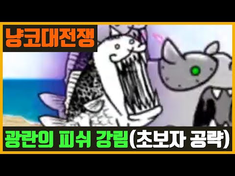 【냥코 대전쟁】광란의 피쉬 강림(초보자 공략)