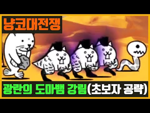 【냥코 대전쟁】광란의 도마뱀 강림(초보자 공략)