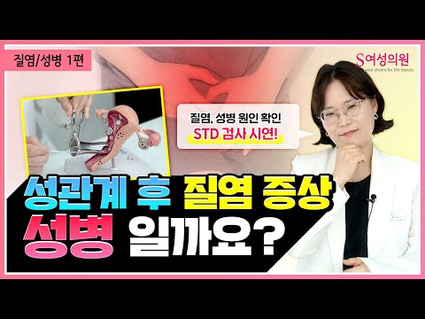 성관계 후 질염 증상, 성병일까요😱 (질염/성병 /산부인과 std 검사 시연✅)