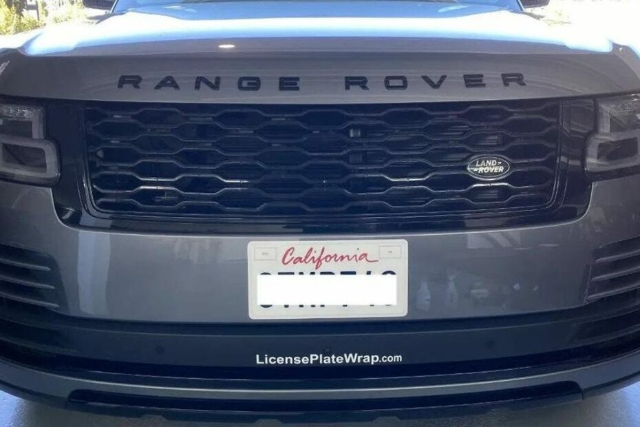 California Has Legalized License Plate Wraps