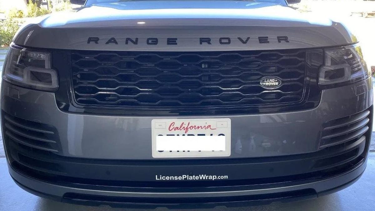 California Has Legalized License Plate Wraps