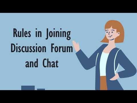 Epp: Rules In Joining Discussion Forum And Chat (English Version) - Youtube
