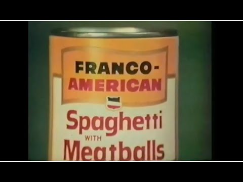 Franco-American Spaghetti & Meatballs Commercial (1974) - Youtube