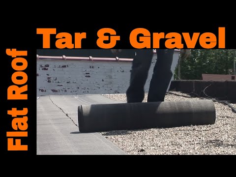 Flat Roof Installation Over Tar And Gravel - Most Effective Recover Roofing  System - Youtube