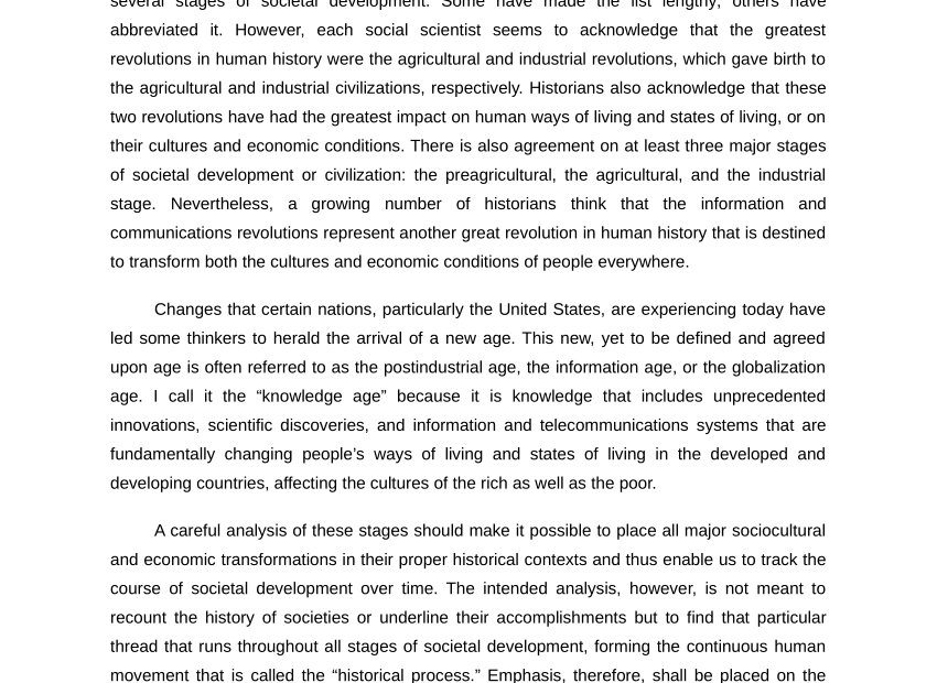 Pdf) Development Of Human Societies