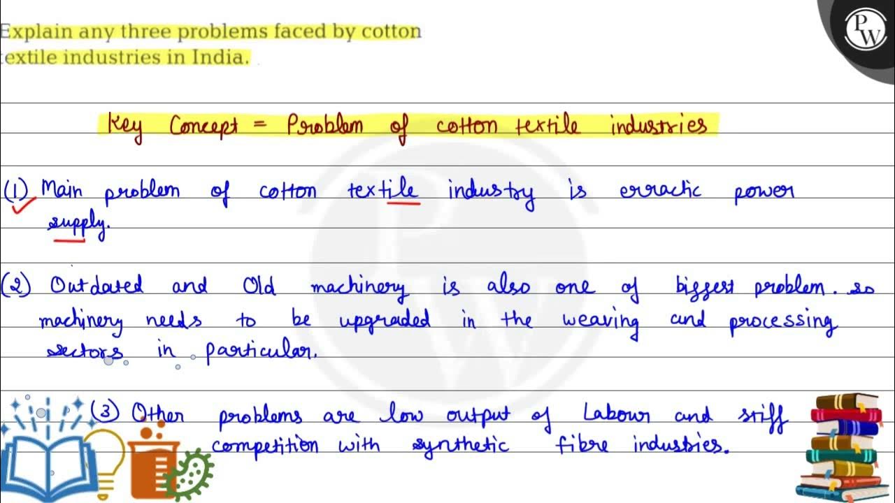 Explain Any Three Problems Faced By Cotton Textile Industries In India. -  Youtube