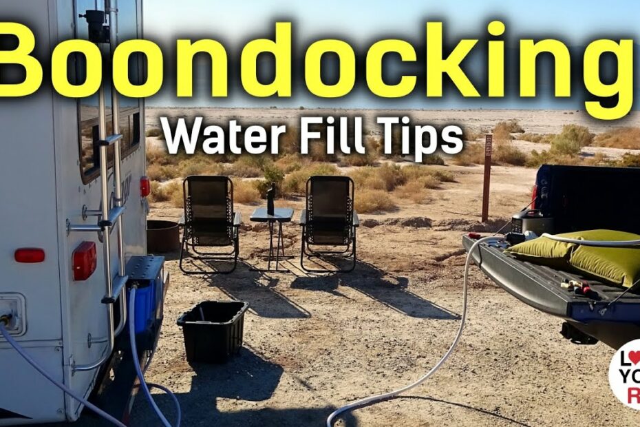 Boondocking Water Fill Tips - Aquatank Bladder, Water Bandit And Flow Meter  - Youtube