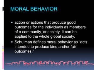 Moral Behavior