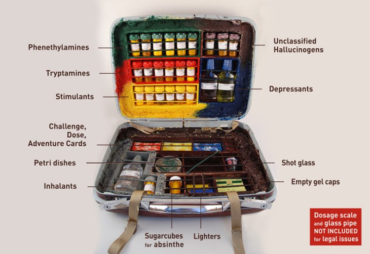 A Board Game In A Briefcase Based On 'Fear And Loathing In Las Vegas' By  Hunter S. Thompson