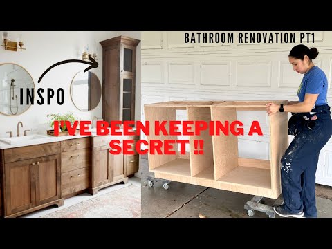 BUILDING THE BATHROOM VANITY CABINET OF MY DREAMS | DIY BATHROOM REMODEL