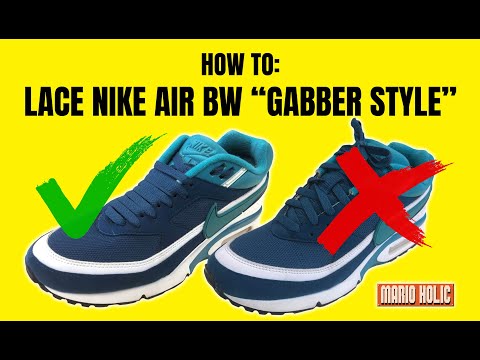 How To: LACE NIKE BW ''Gabber Style'' (DUTCH)