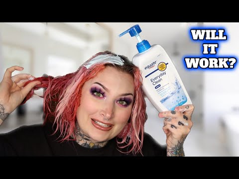 Fading Vivid Hair Using ONLY Shampoo?!