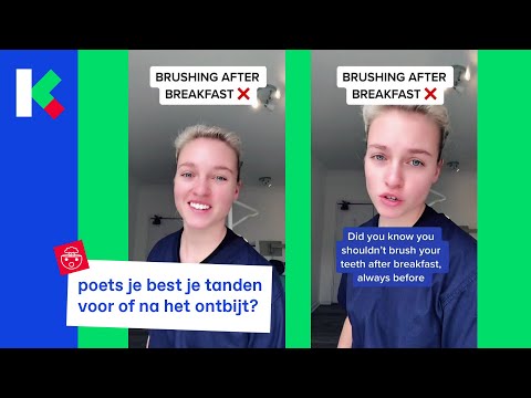 tanden poetsen voor of na het ontbijt: wat is beter?