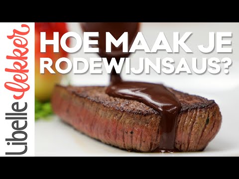 Zo maak je rodewijnsaus