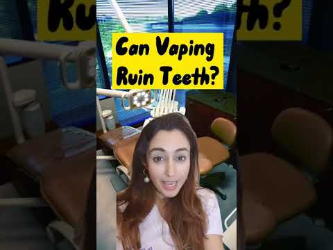 Can Vaping Ruin Teeth? #shorts