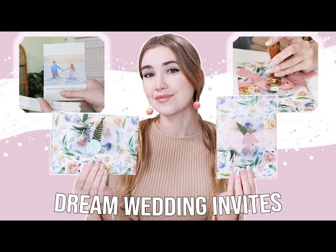 DIY My Dream Wedding Invitations With Me! | wax sealed & pressed flowers