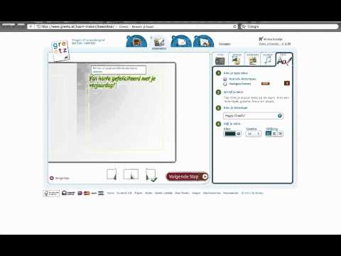 Kaartje maken op Greetz.nl