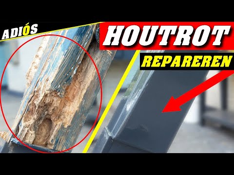 HOUTROT REPAREREN/ houtrotvuller epoxy toepassen bij een houtrot reparatie! Stap voor stap!