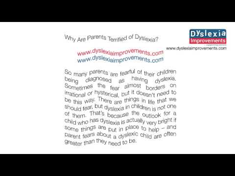 Visual Dyslexia Explained - how text appears with Scotopic Sensitivity (dyslexia) (full version)