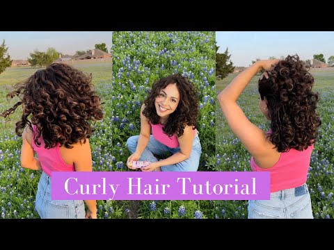 How to style curly hair - full tutorial with 3 styling products for the most volume + definition