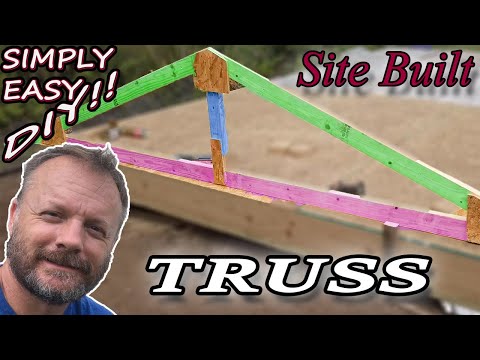 DIY  👍 Trusses 🏠 Site Built / Building A Workshop Shed