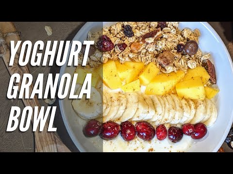 A Yoghurt Granola Bowl that tastes delicious!