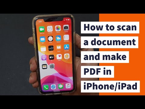 How to scan a document and make PDF in iPhone or iPad