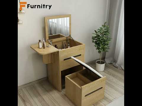 Small Makeup Vanity Desk with Mirror