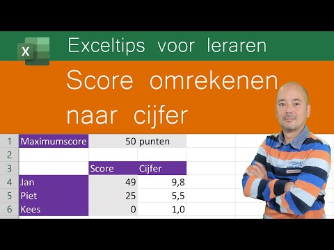 Score omrekenen naar cijfer