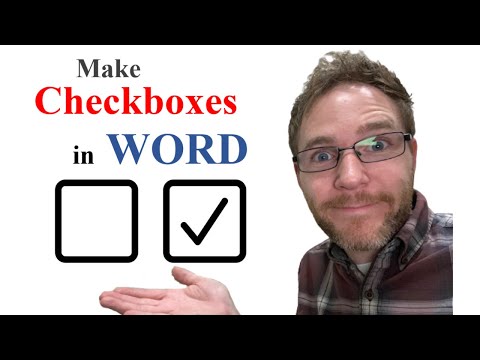 How to Create a CHECKLIST in WORD with CHECKBOXES (Clickable and Printable)