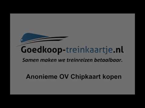 Anonieme OV Chipkaart Kopen