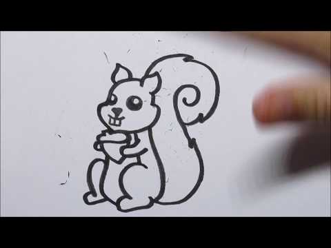 🐿 Zo teken je een cartoon eekhoorn! (In stappen)
