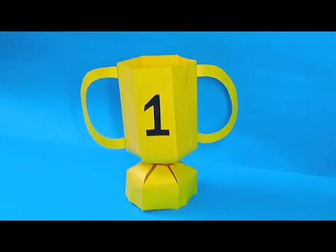 How To Make A 🏆Trophy with Paper || Winners cup #shorts #viral #youtubeshorts #beautifulartgallery