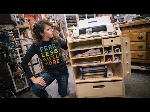 Custom Cricut Maker Vinyl Cutter Workshop Cart!