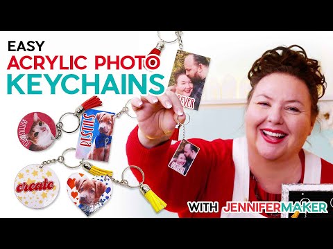 DIY Acrylic Photo Keychains with Cricut - Works for ANY Shape!!