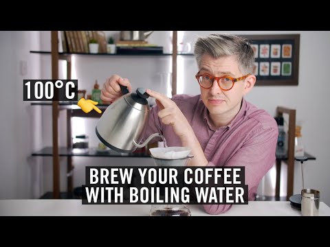 Brew your coffee with boiling water - coffee brewing temperatures explained.