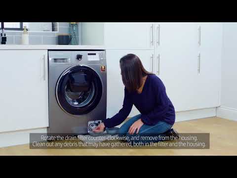How To Clean Your Washing Machine Filter | Samsung UK