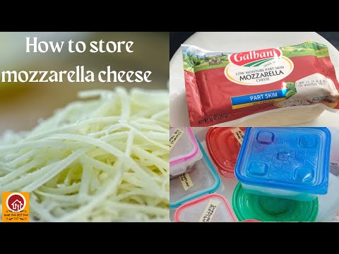 How to store Mozzarella cheese 🧀 for longer shelf life without clumping/ best tips and tricks