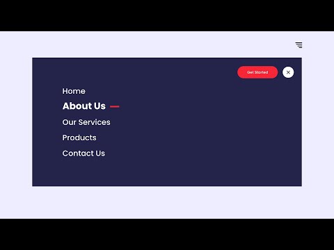 How To Make Interactive Menu For Website Using HTML CSS And JavaScript