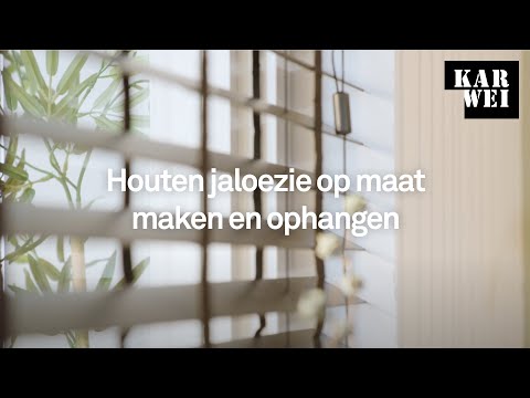 KARWEI | Houten jaloezie op maat maken en ophangen