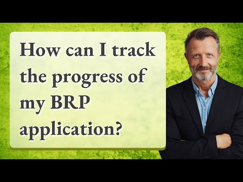 How can I track the progress of my BRP application?