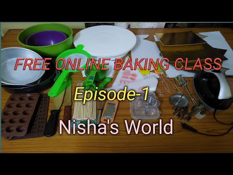 Free Online Baking Class||Episode 1|| Tools For Cake Making|| Nisha's World