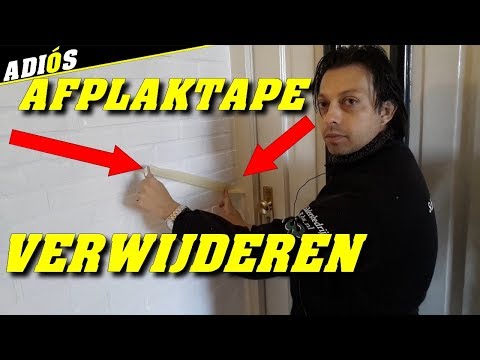 TIPS OM OUDE AFPLAKTAPE TE VERWIJDEREN NA HET SCHILDEREN, zonder dat je de ondergrond beschadigd.