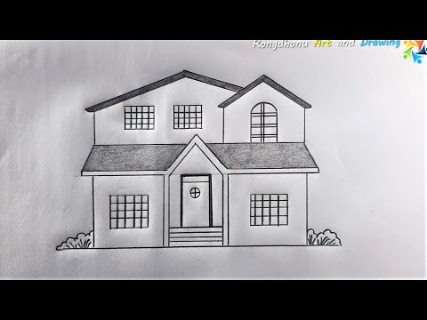 How to draw a Tinny House || #house drawing