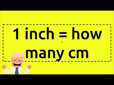 1 inch = how many cm