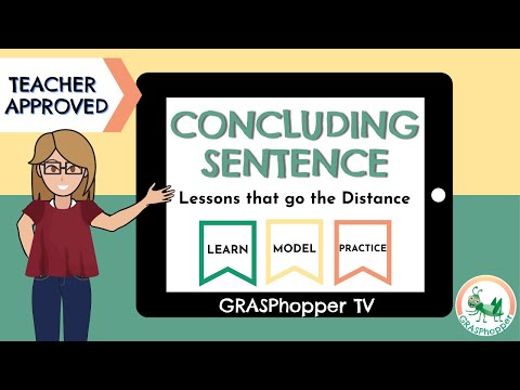 How to Identify and Write Concluding Sentences in Paragraphs