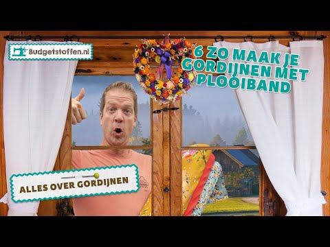 Gordijnen maken met gordijnband/plooiband!