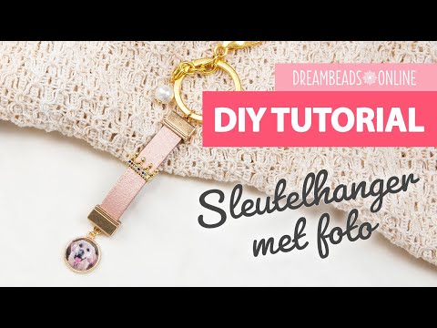 Sleutelhanger met foto en leer | DIY sleutelhanger maken ★ Dreambeads Online